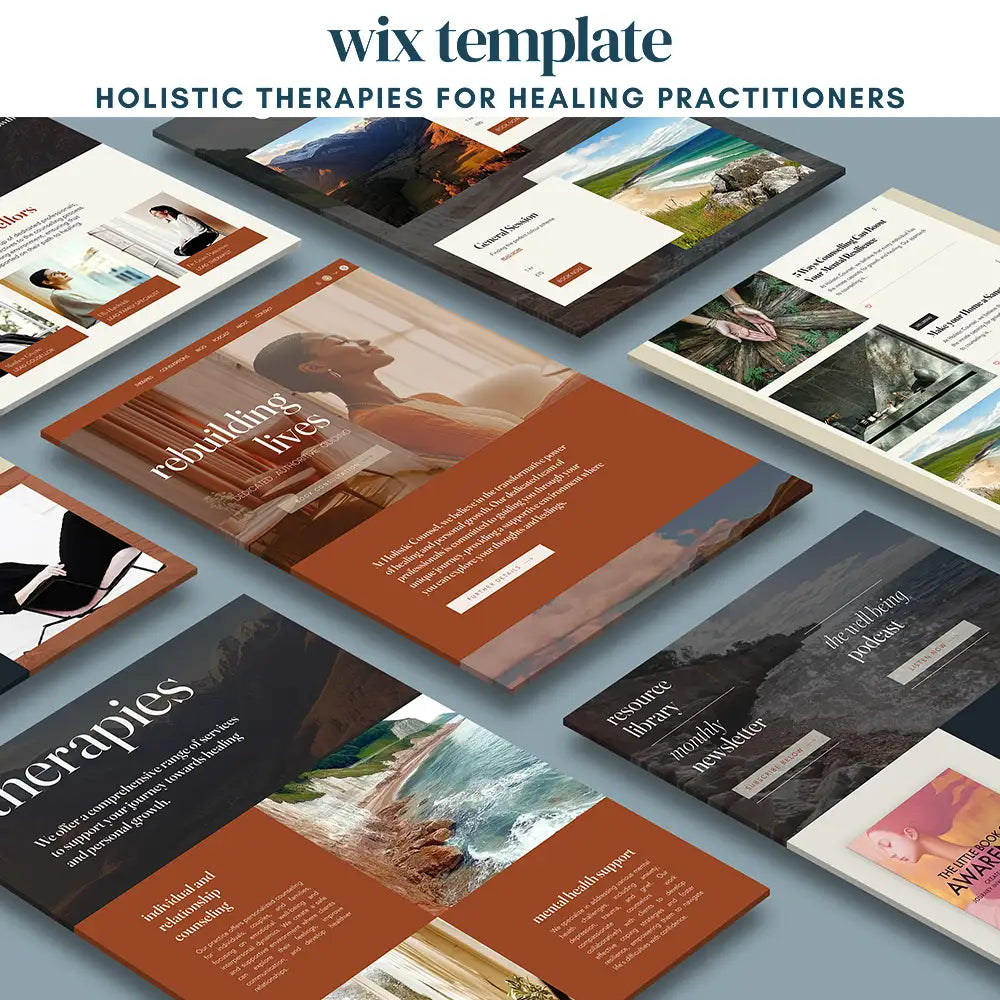 Holistic Counselling . Wix Template for Holistic Healing Practitioners