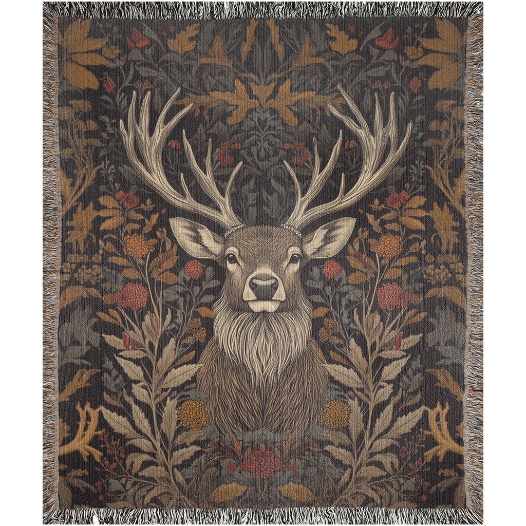 The Stag Cotton Woven Blanket