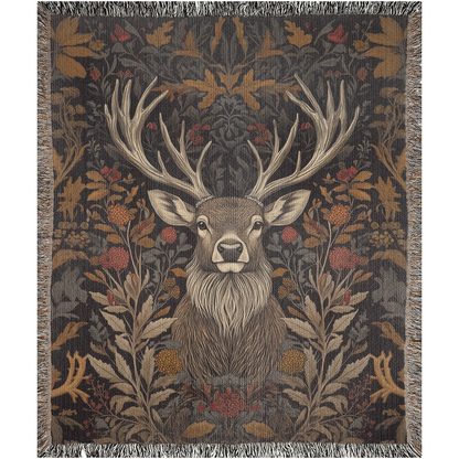 The Stag Cotton Woven Blanket