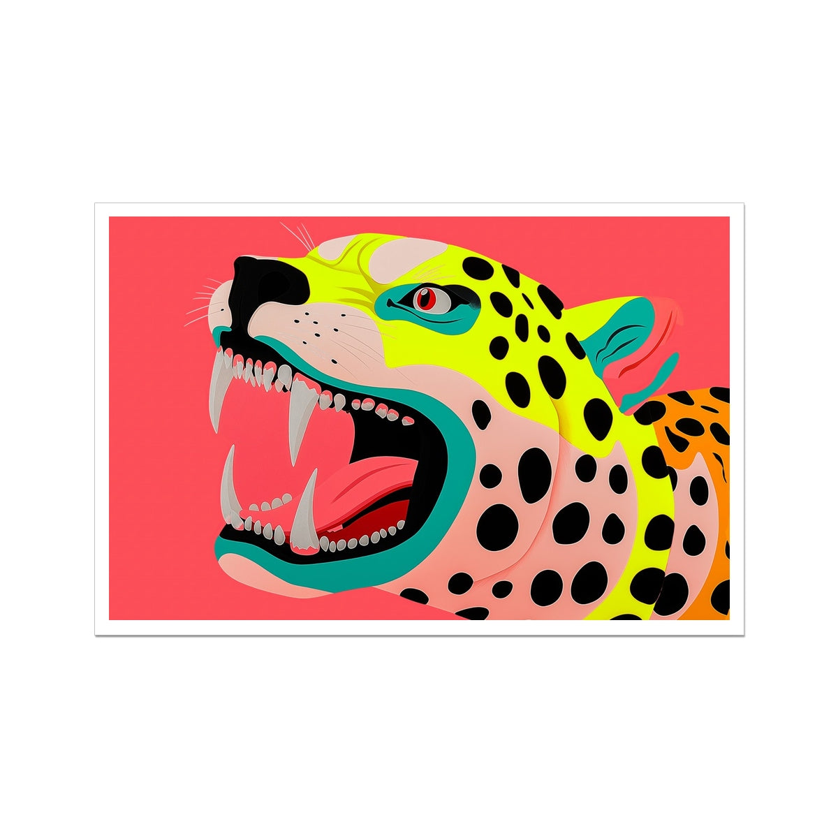 Boldly Sabre Tooth Cat Print