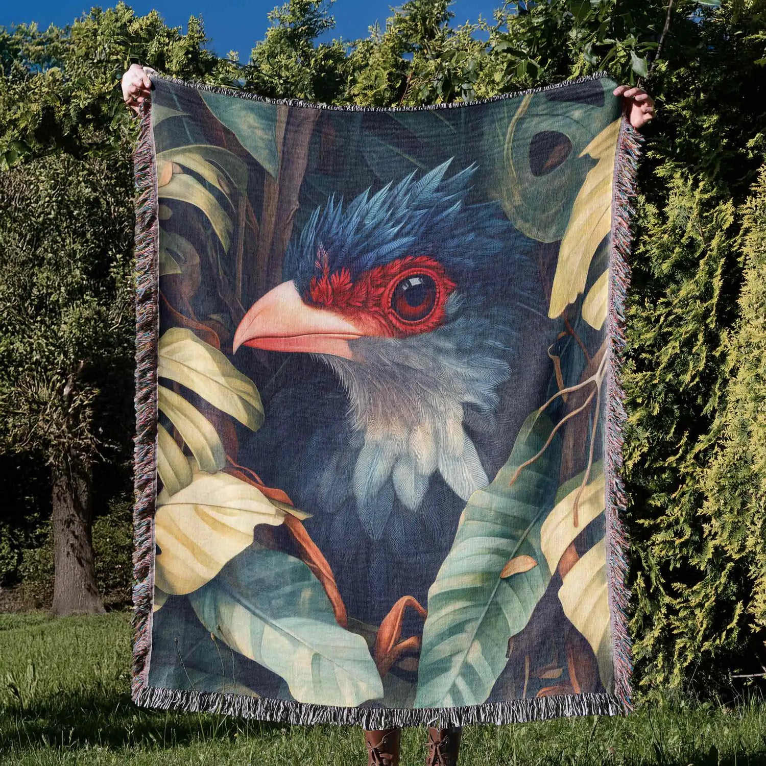 Birds Eye Cotton Woven Blanket