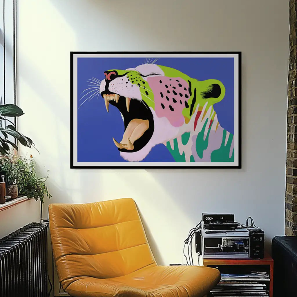 Boldly Claw Wild Cat Print