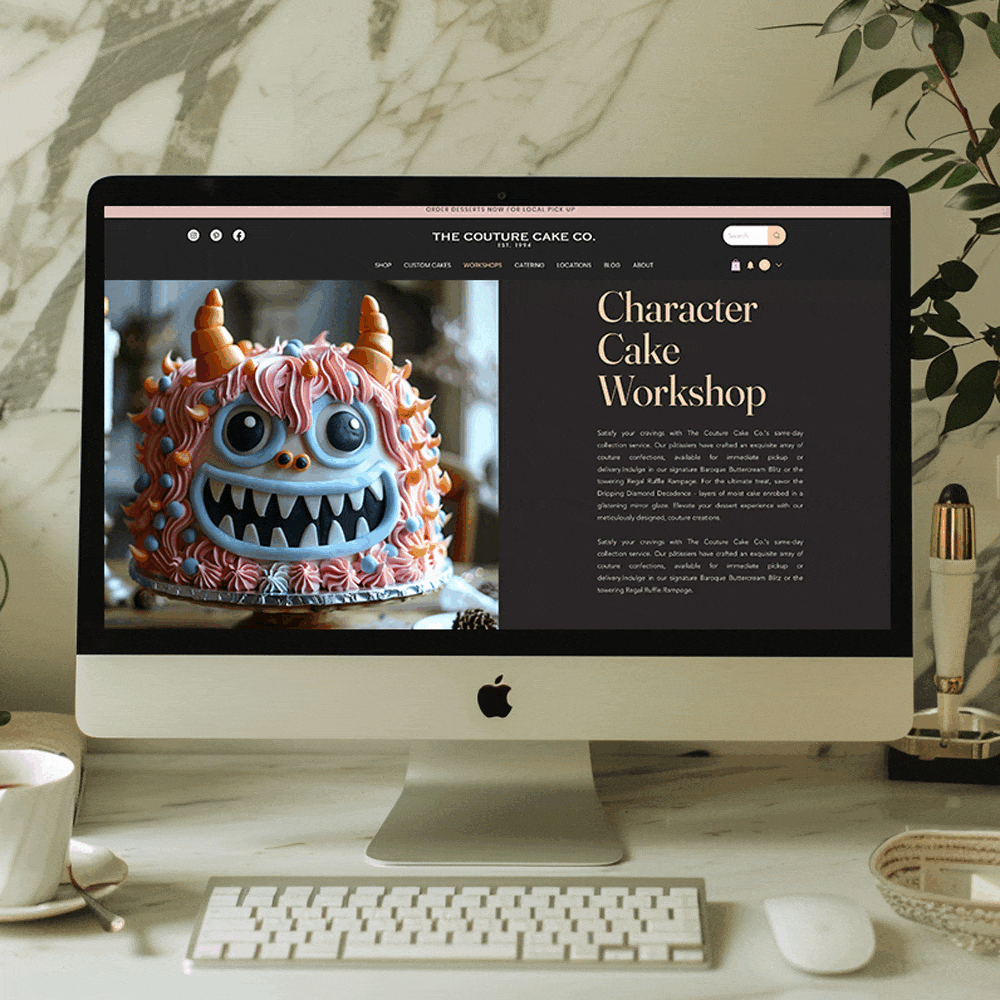 Couture Cakes  A Wix Website Template for Bakeries, Restaurants, Cafés + Catering Businesses