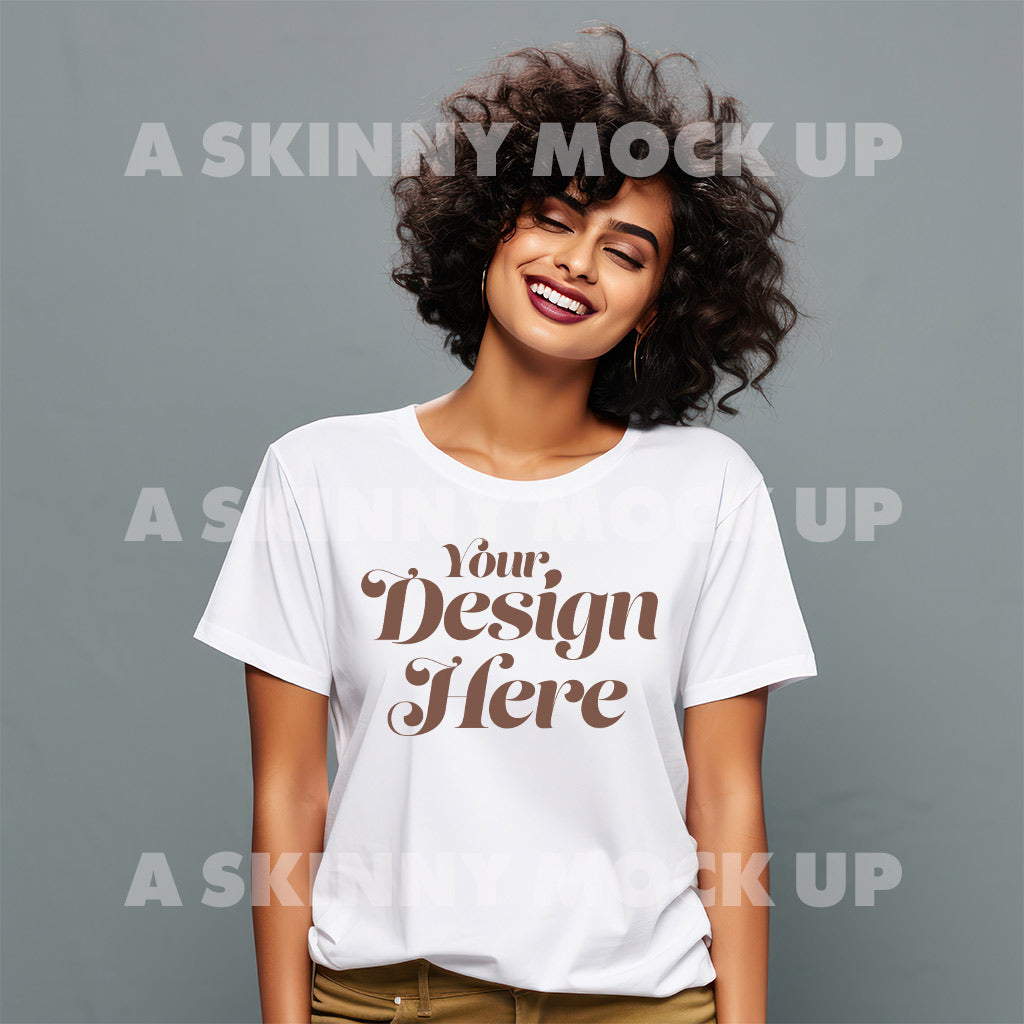 Womans White T-shirt Mock Up  |  DIGITAL DOWNLOAD
