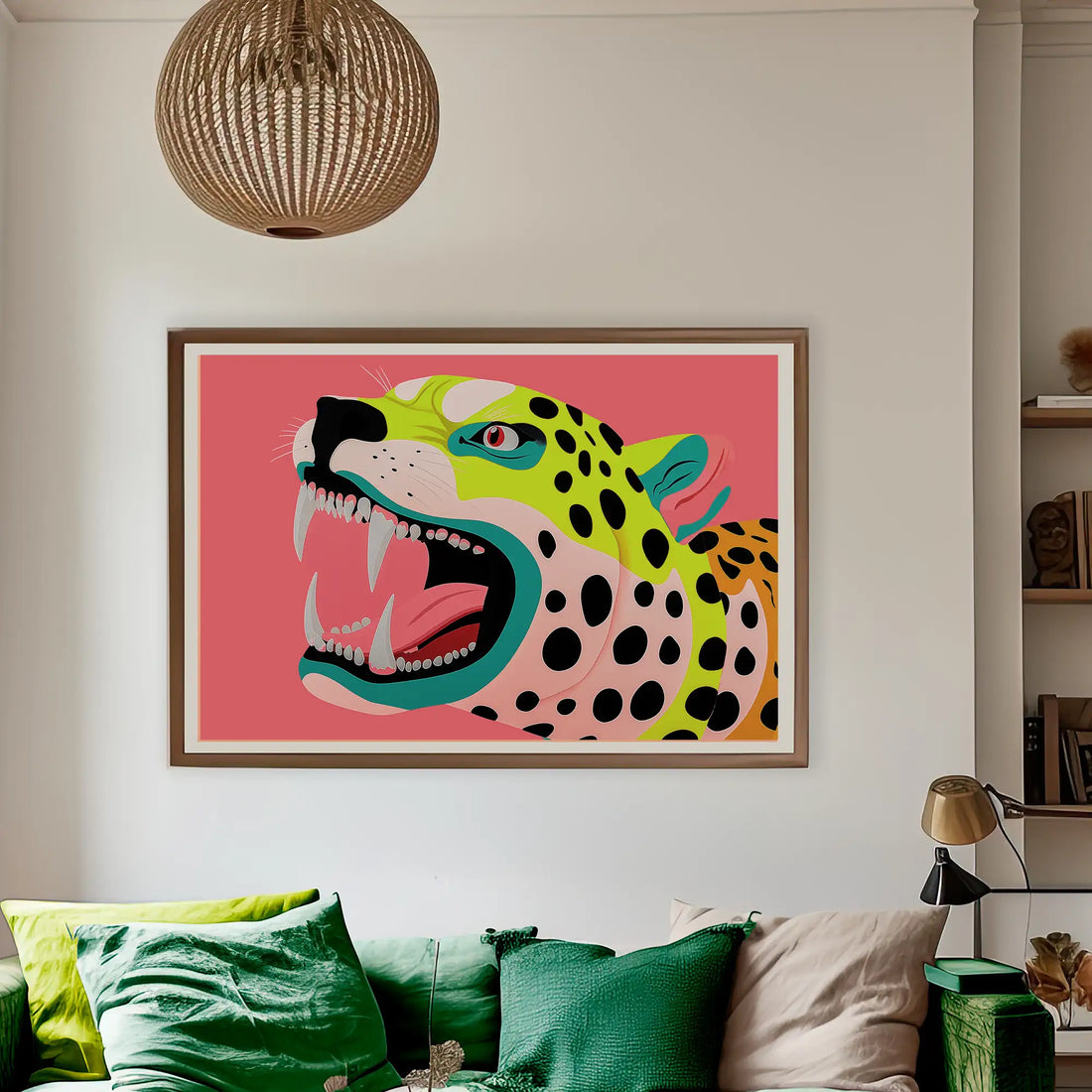 Boldly Sabre Tooth Cat Print