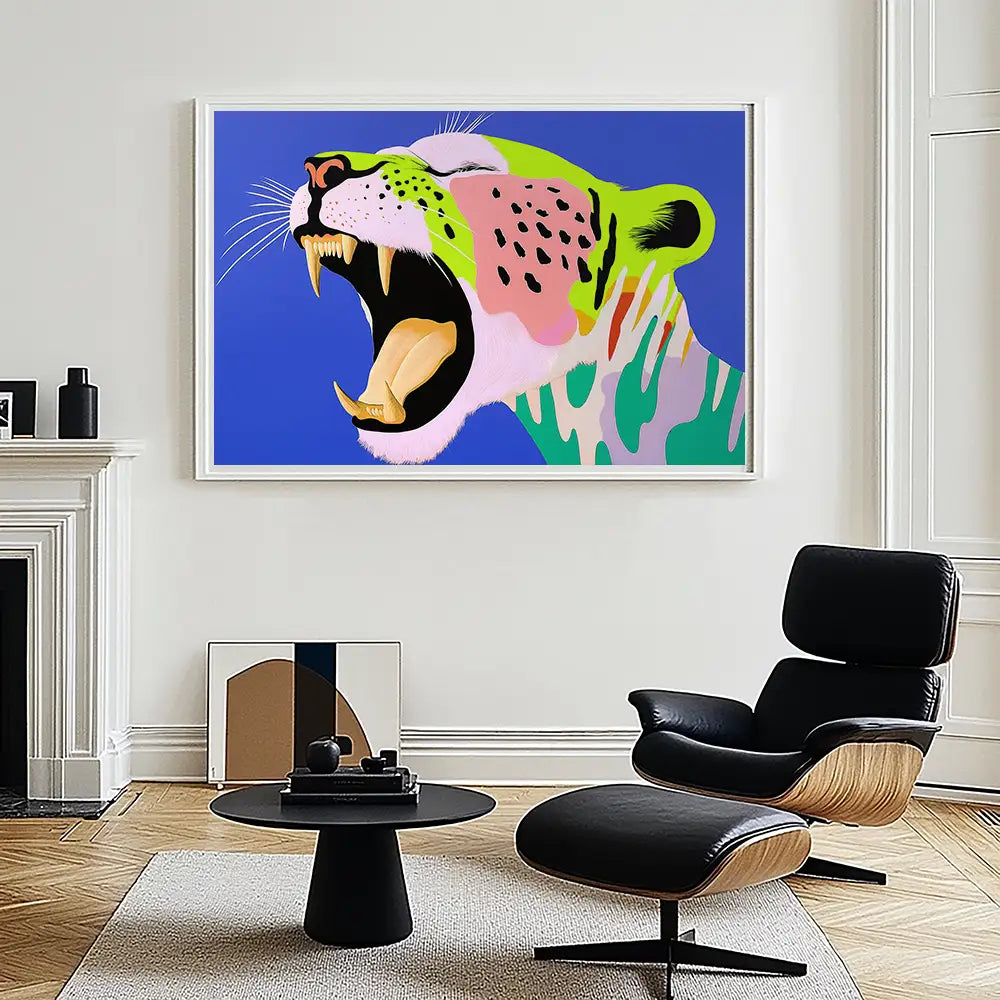 Boldly Claw Wild Cat Print