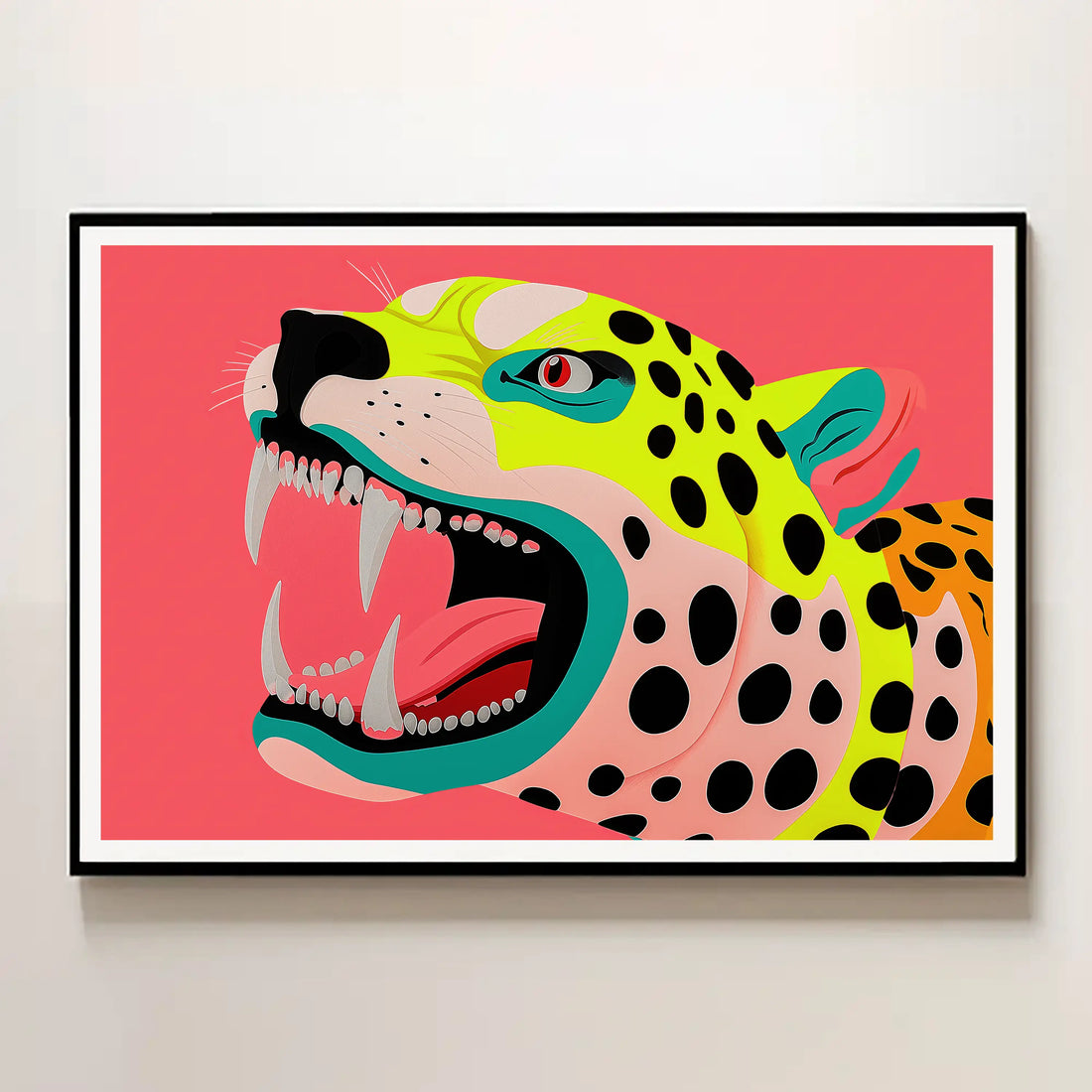 Boldly Sabre Tooth Cat Print