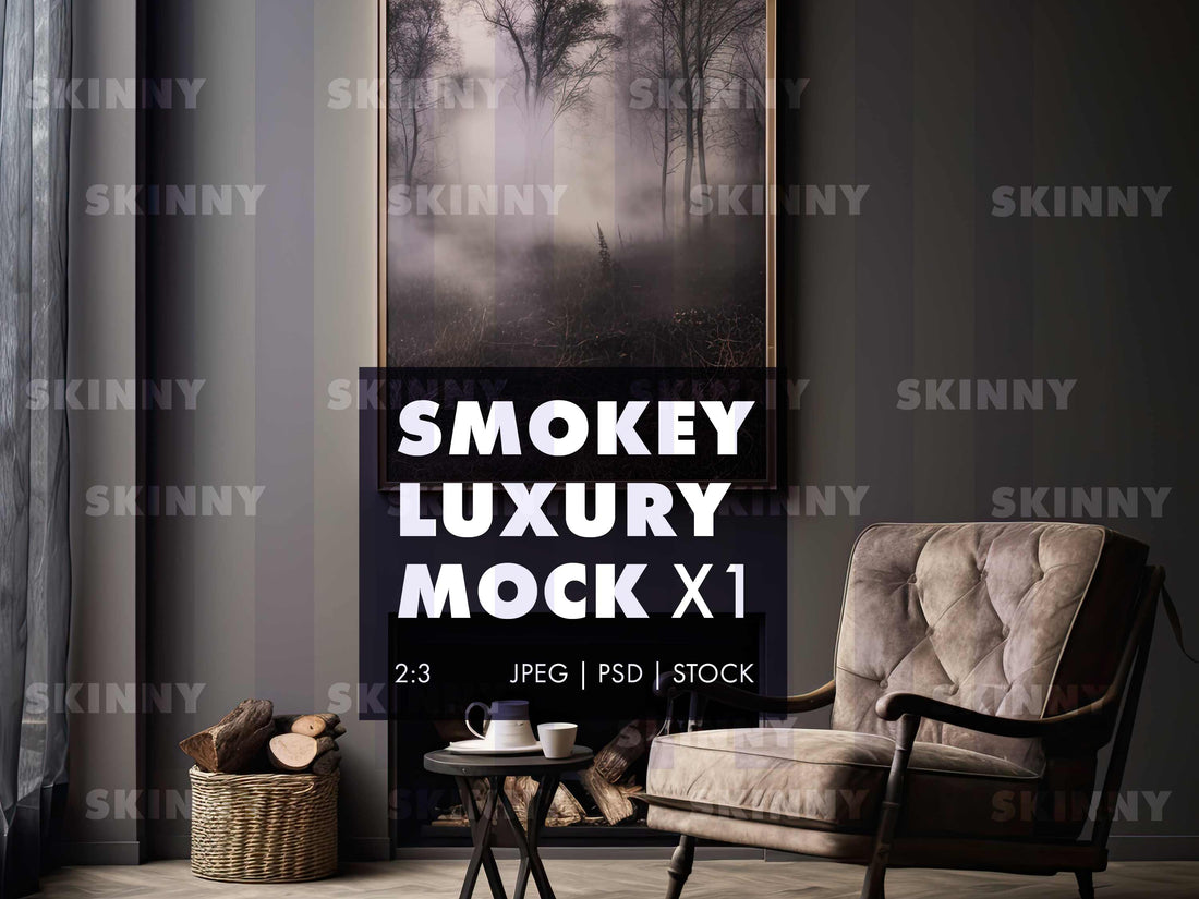 Smokey Luxus Rahmen Kunst Mock-up | DIGITALER DOWNLOAD