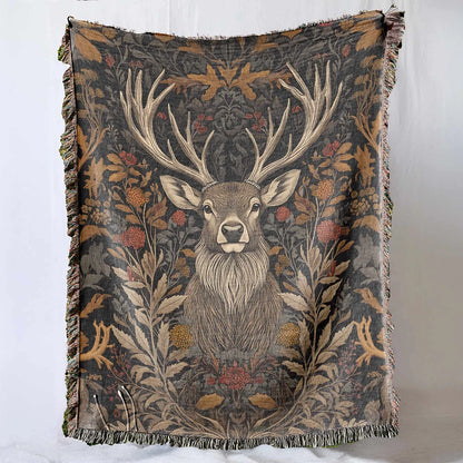 The Stag Cotton Woven Blanket