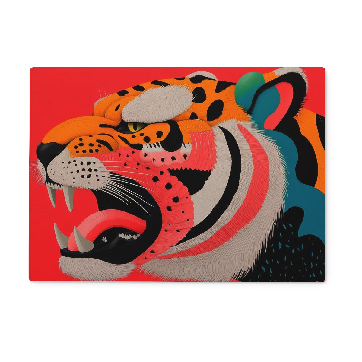 Boldly Roar Glass Chopping Board