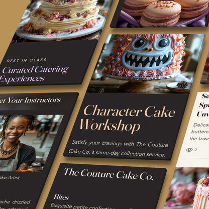 Couture Cakes  Wix Website Template for Bakeries, Restaurants, Cafés + Catering Businesses