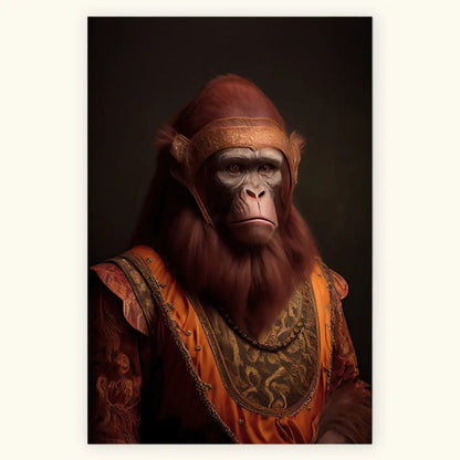 Ape Portrait Fine Art Print