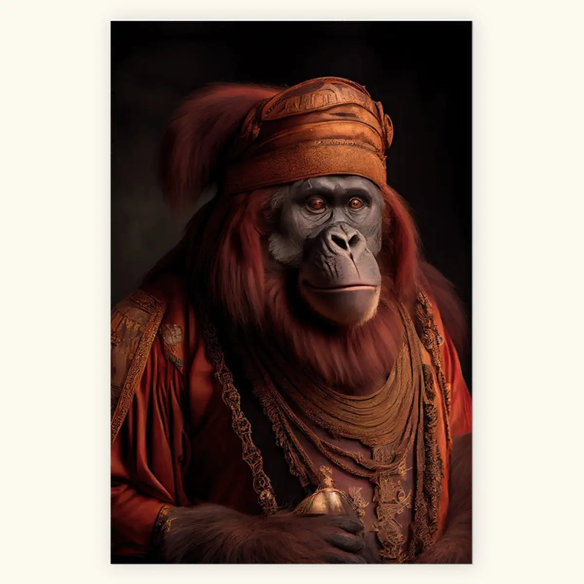 Retrato de orangután Impresión de bellas artes