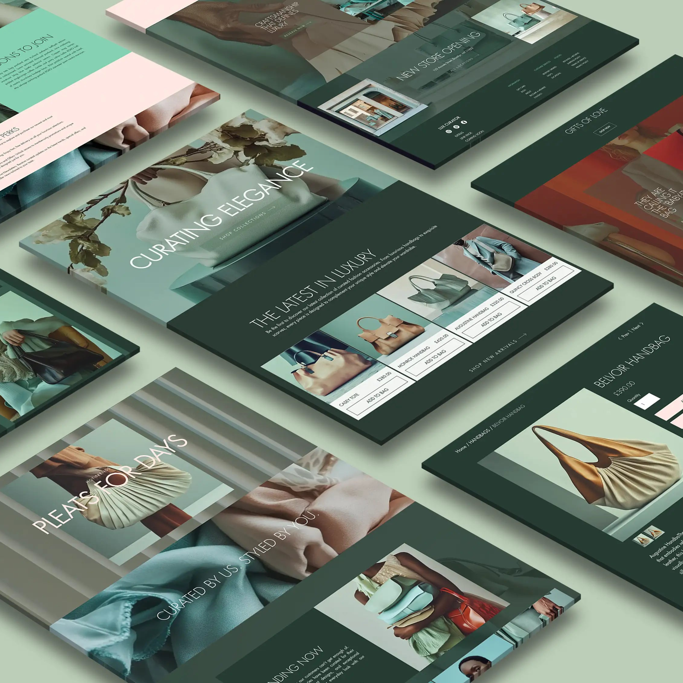 Lux Curator . Wix Template for Fashion + Luxury Goods