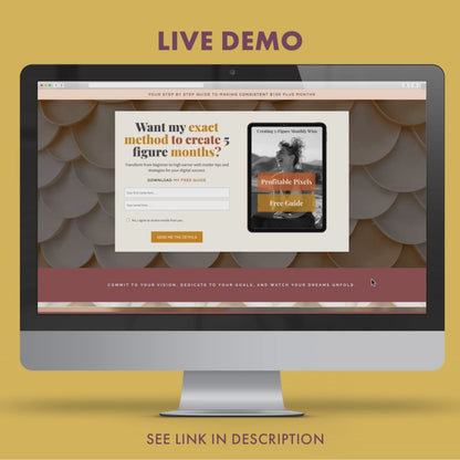 Systeme.io Lead Magnet Template Landing Page