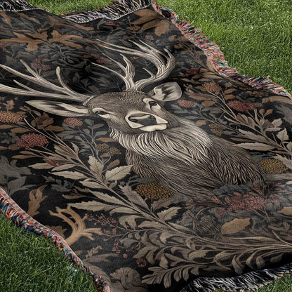 The Stag Cotton Woven Blanket