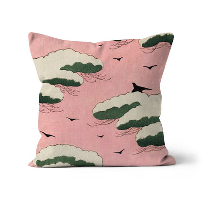 Ilustración de cielo rosa de Seitei Cushion