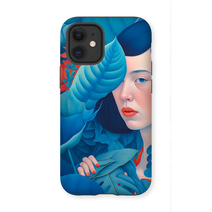 Lady in the Leaves Tough Phone Case iPhone 12 Mini