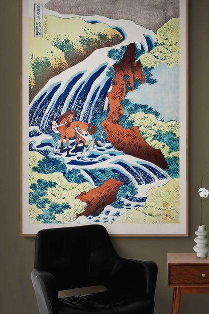 Yoshitsune Horse-Washing Falls Fine Art Print